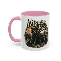 Mama Bear - Color Accent Mug – Fierce Sips, Cozy Vibes