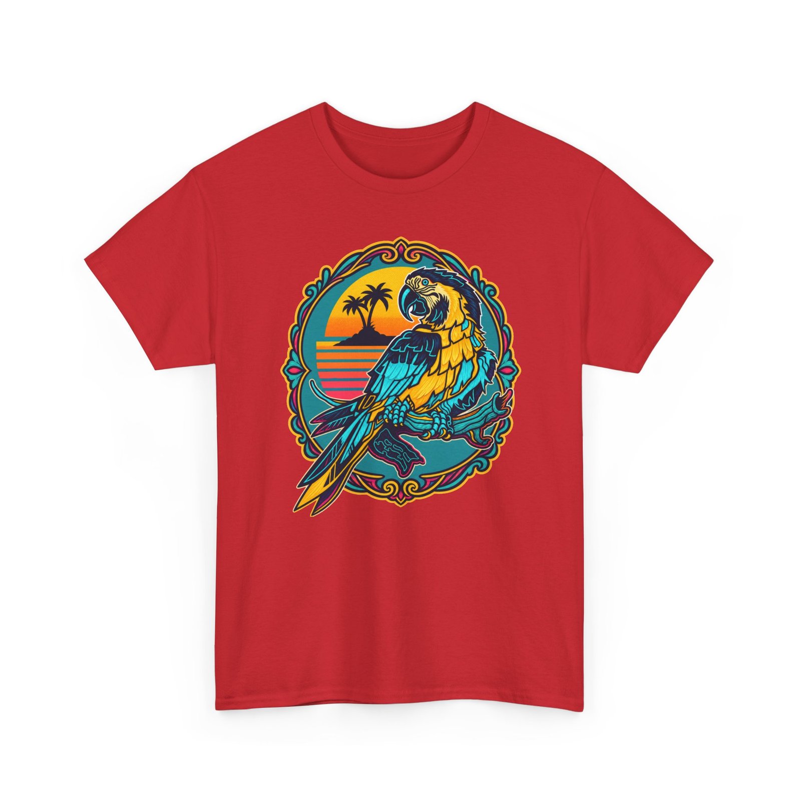 Retro Macaw - Unisex T-Shirt – Paradise Has Feathers - Image 24