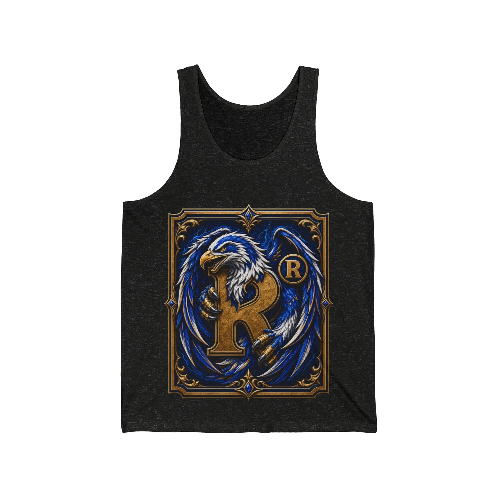 House of Eagle – Unisex Jersey Tank Top – Cool Wizarding School Style for Clever Minds - Image 6