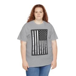 Distressed U.S. Flag – Unisex T-Shirt – Bold, Classic, American - Image 9