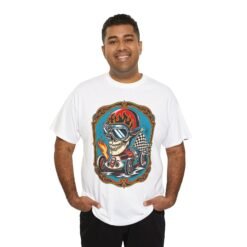Death Race Skull – Unisex T-Shirt – Full Throttle to the Finish - Image 3