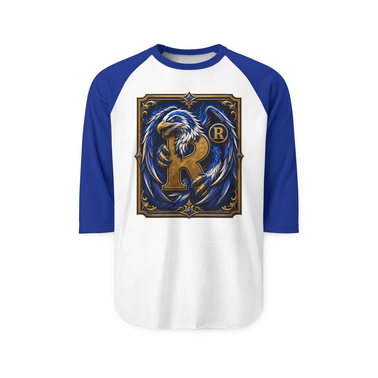 House of Eagle – Unisex Raglan T-Shirt – Wizarding School Style for Clever Competitors - Image 3