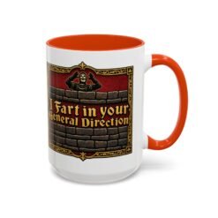 I Fart in Your General Direction - Color Accent Mug – Monty Python French Taunter Coffee Mug - Image 39