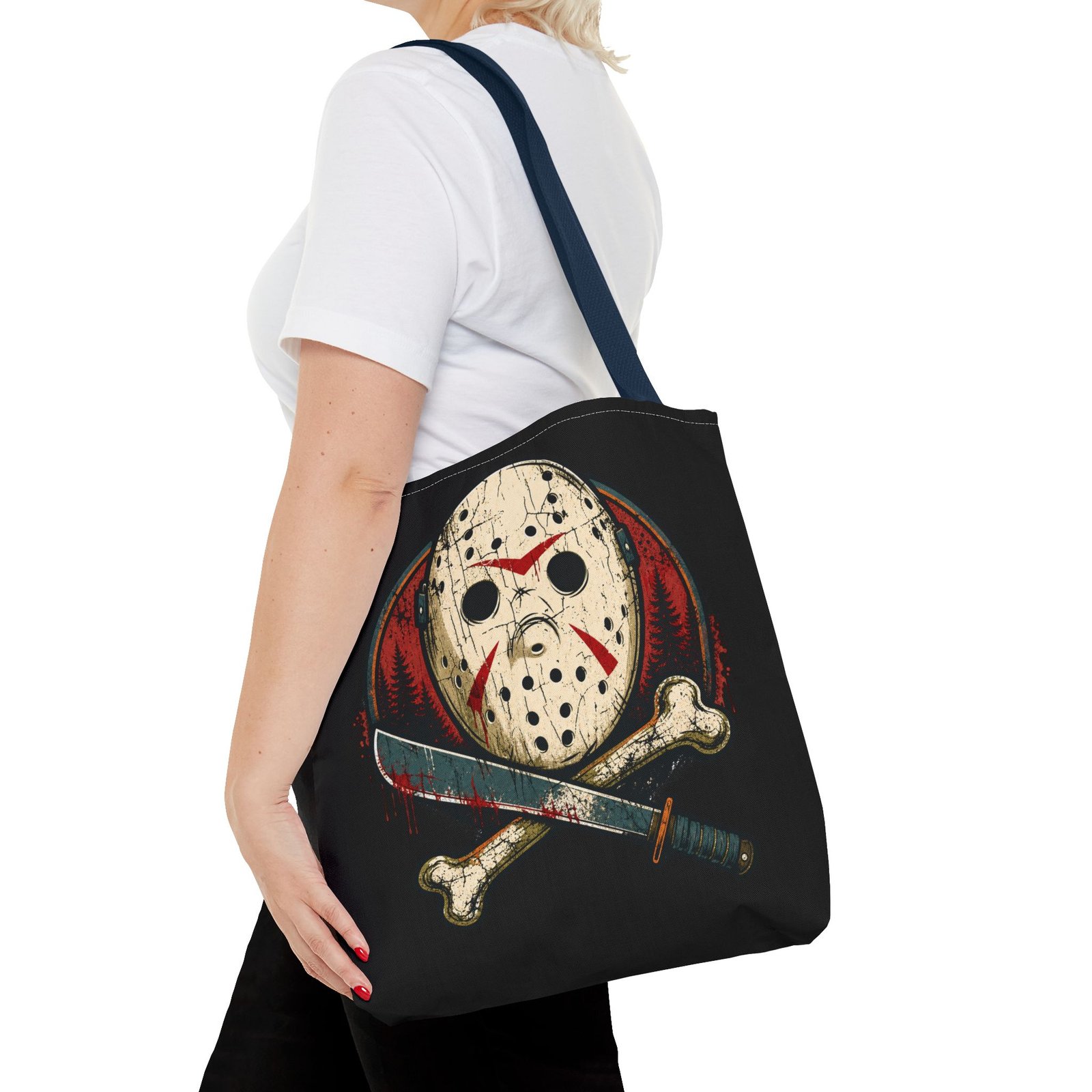 Jason Voorhees Jolly Roger - Tote Bag – Friday the 13th Horror - Image 56
