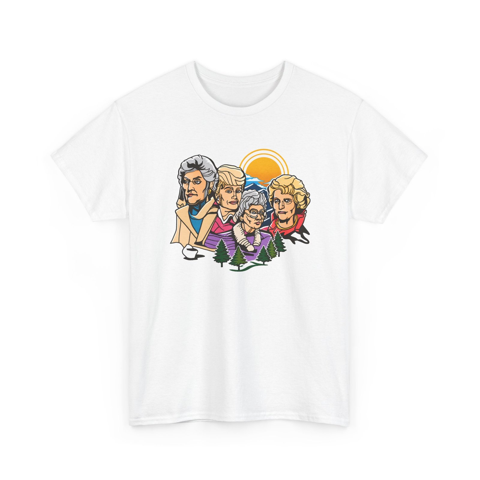 Mount Goldmore - Unisex T-Shirt – Golden Girls Mount Rushmore Parody and Classic TV - Image 19