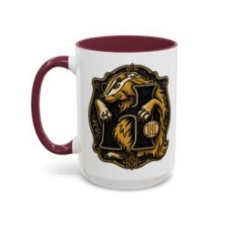 House of Badger – Accent Color Mug – Wizarding School Magic in Every Sip - Image 10