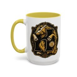 House of Badger – Accent Color Mug – Wizarding School Magic in Every Sip - Image 12