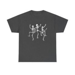 Dancing Skeletons - Unisex T-Shirt – Funny Halloween Skeleton Dance - Image 18