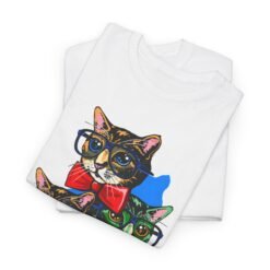 Nerdy Cat Club – Unisex T-Shirt – Highly Educated, Easily Distracted - Image 10