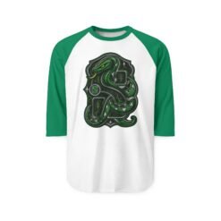 House of Snake – Unisex Raglan T-Shirt – Wizarding School Strategy Meets Game-Day Style