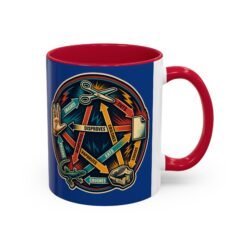 Alternative view of Rock Paper Scissors Lizard LLAP – Color Accent 11oz or 15oz Mug – Sip Long and Prosper