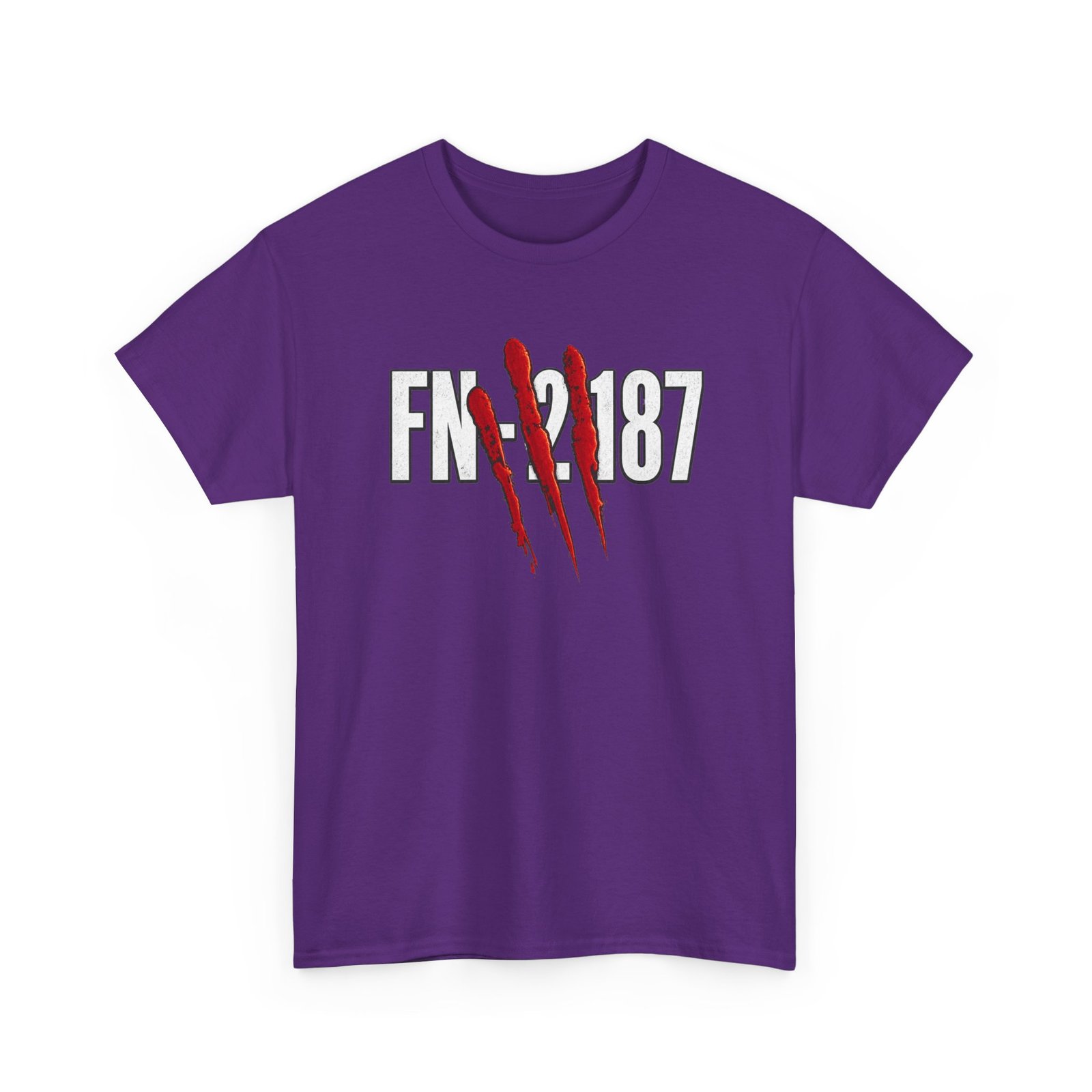 FN-2187 Red Handprint - Unisex T-Shirt – Battle-Worn Sci-Fi Number - Image 28