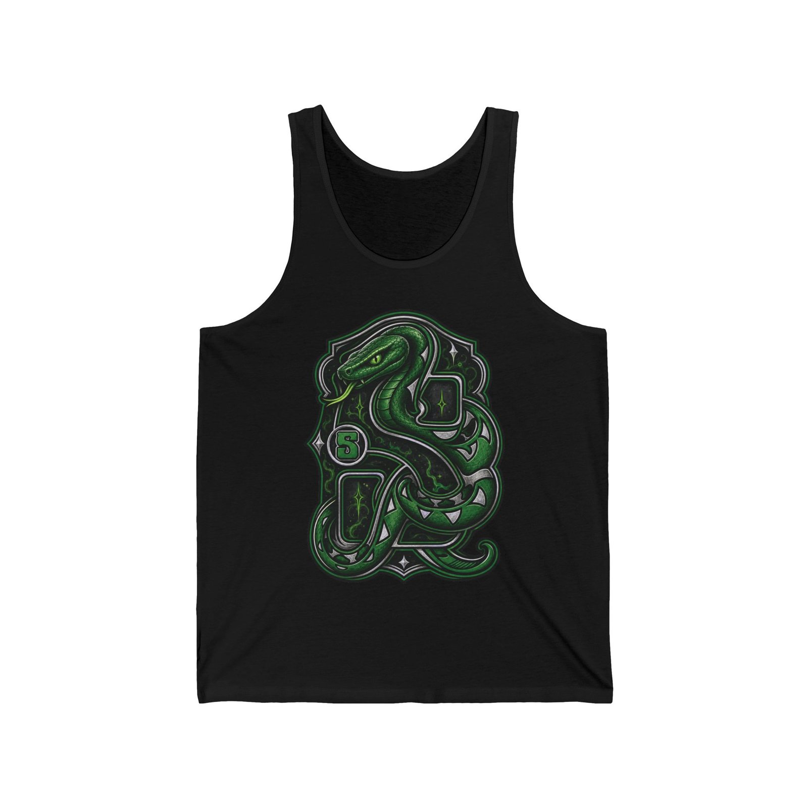 House of Snake – Unisex Jersey Tank Top – Cool Wizarding School Strategy - Image 2