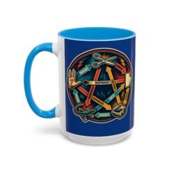 Rock Paper Scissors Lizard LLAP – Color Accent 11oz or 15oz Mug – Sip Long and Prosper - Image 34