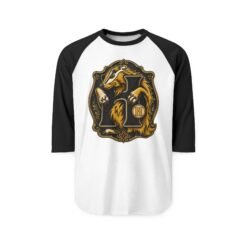 House of Badger – Unisex Raglan T-Shirt – Wizarding School Pride with a Sporty Twist