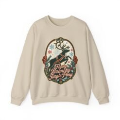 Flying Branchy Jingle Pony - Unisex Sweatshirt – Absurdly Festive - Image 12