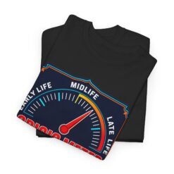 Midlife Crisis Meter – Unisex T-Shirt – Approaching the Red Zone - Image 3