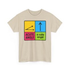 Acute Angle / A Cute Angel – Unisex T-Shirt – Geometry Has Never Been This Adorable - Image 9