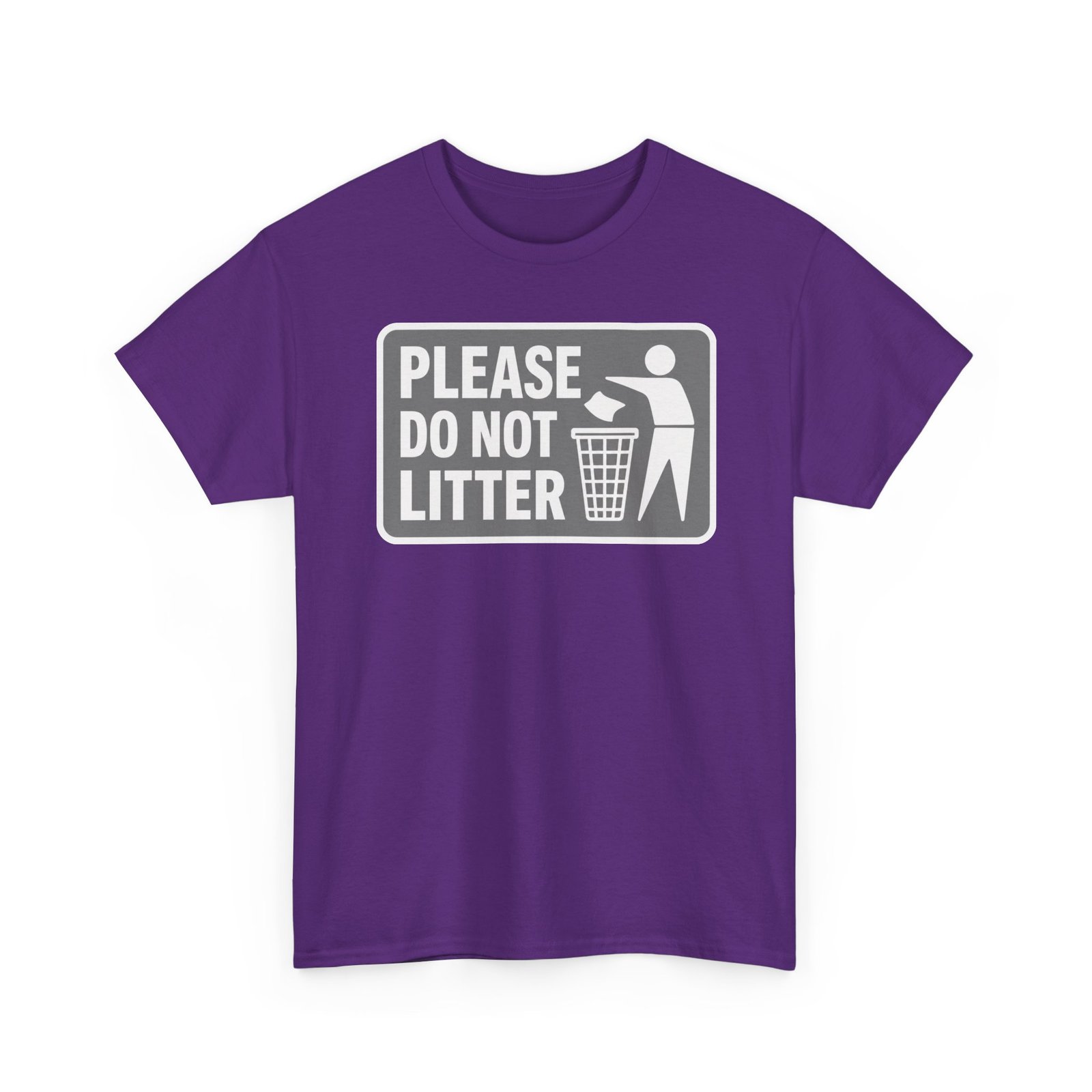 Please Do Not Litter – Unisex T-Shirt – Keep It Clean, People - Image 19