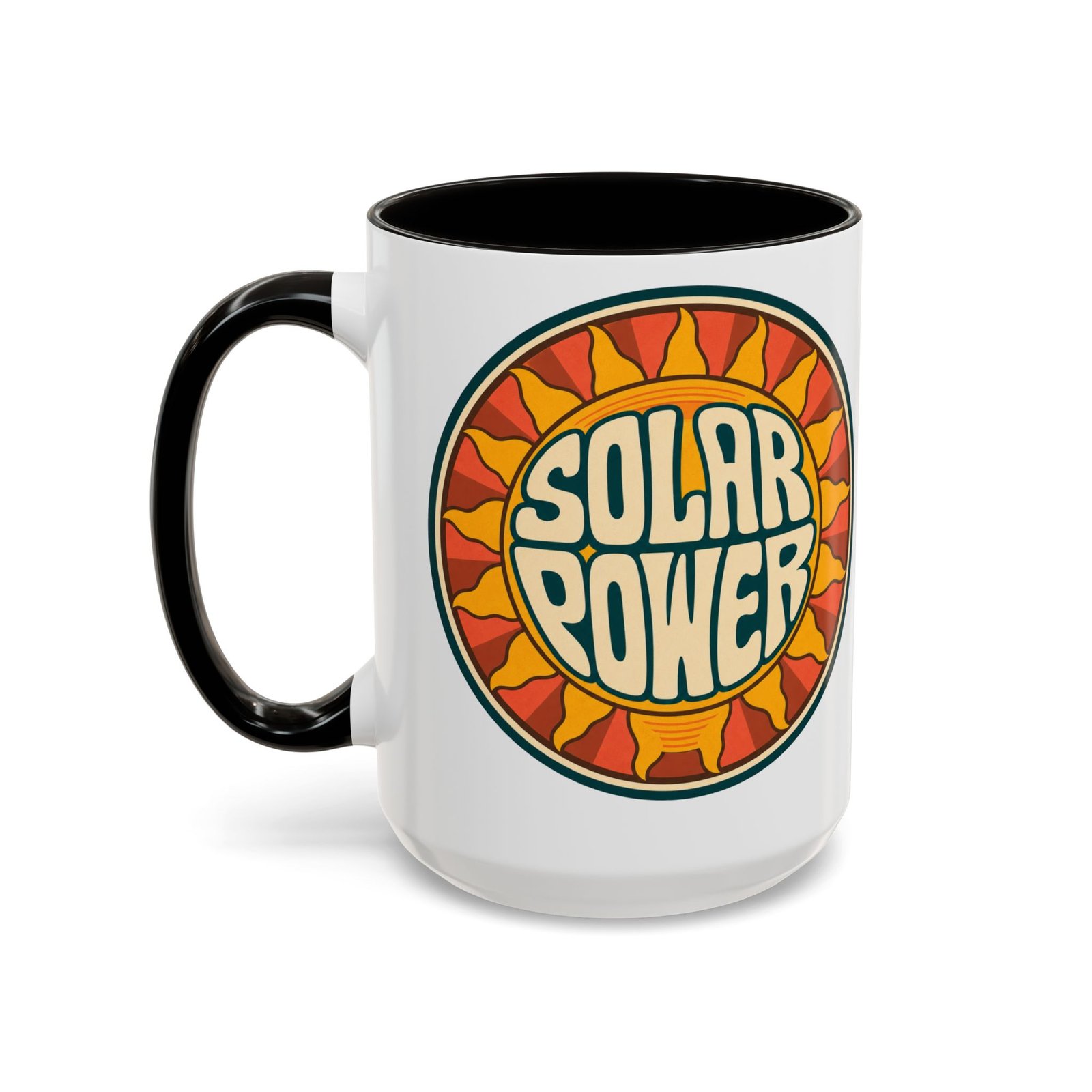 Solar Power – Color Accent Mug – Renewable Morning Energy - Image 26