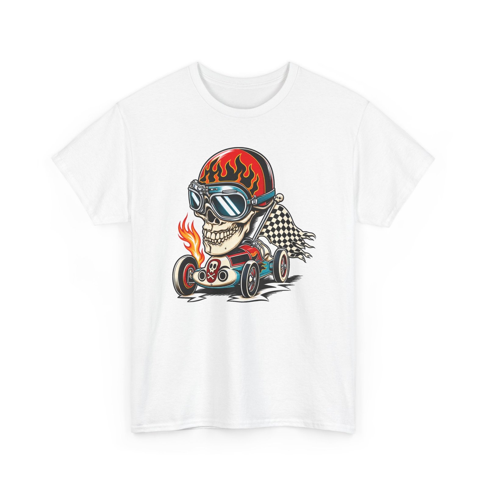 Death Race Skull – Unisex T-Shirt – Full Throttle to the Finish