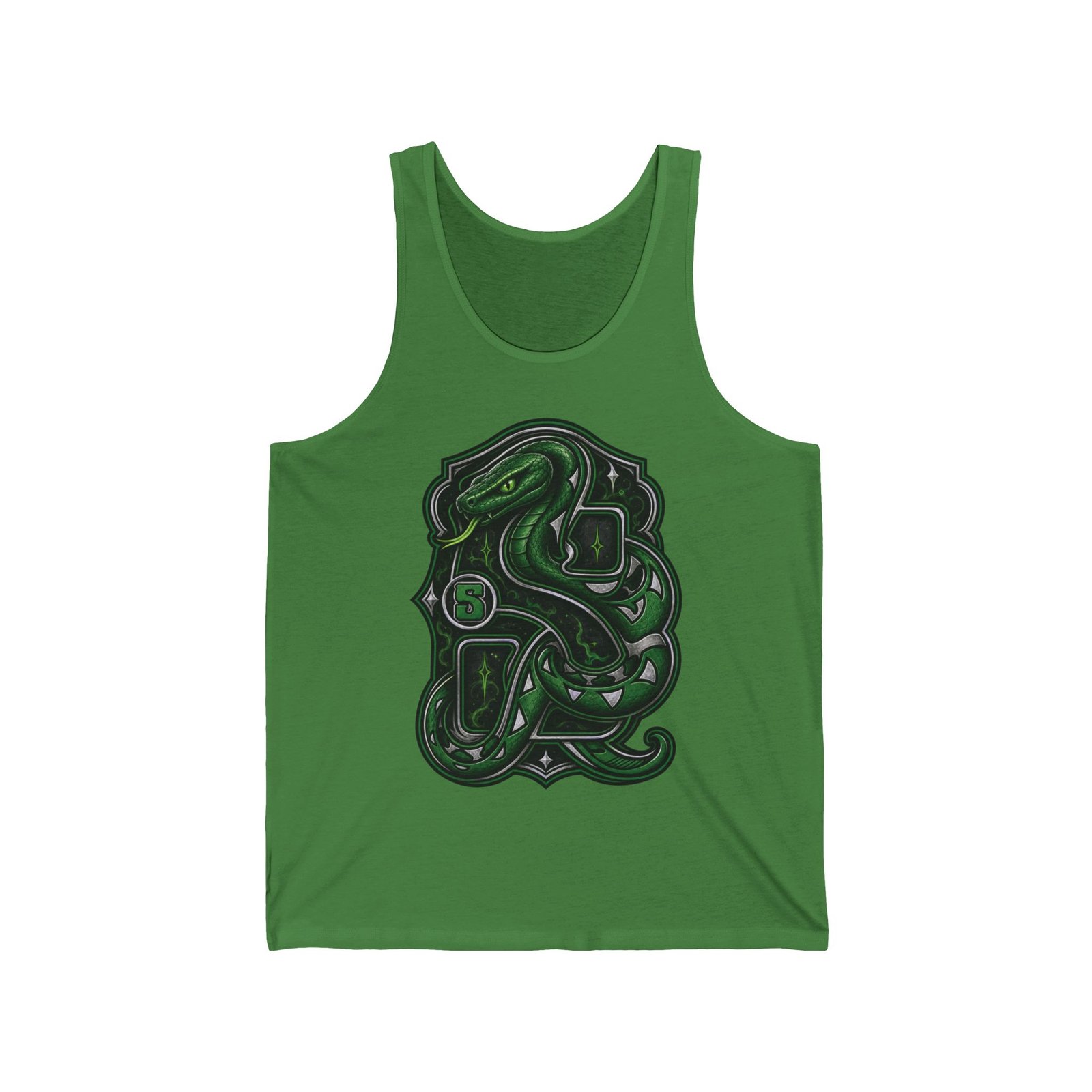 House of Snake – Unisex Jersey Tank Top – Cool Wizarding School Strategy - Image 4
