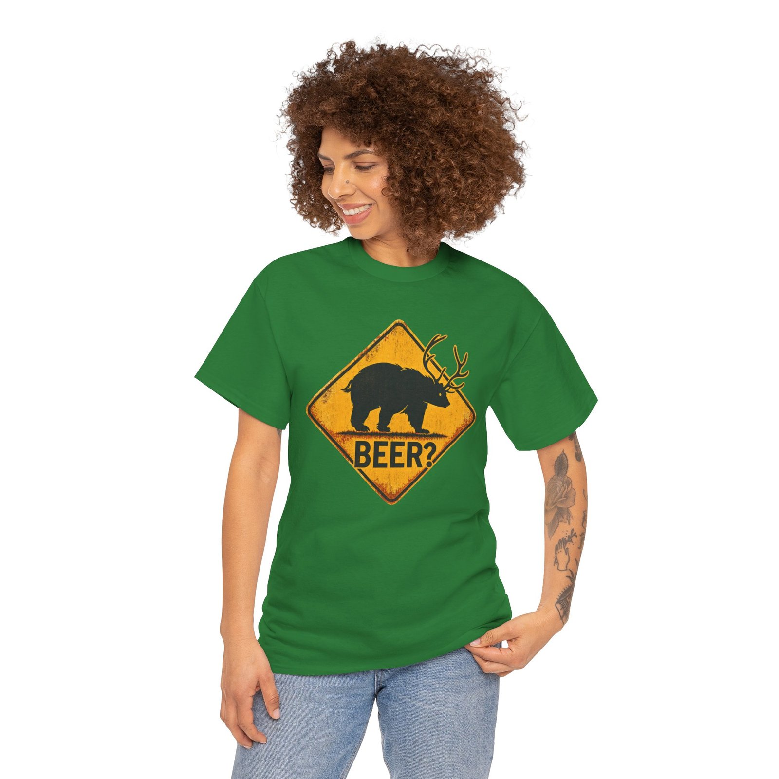 Beer? – Unisex T-Shirt – Beware the Elusive Beear - Image 6