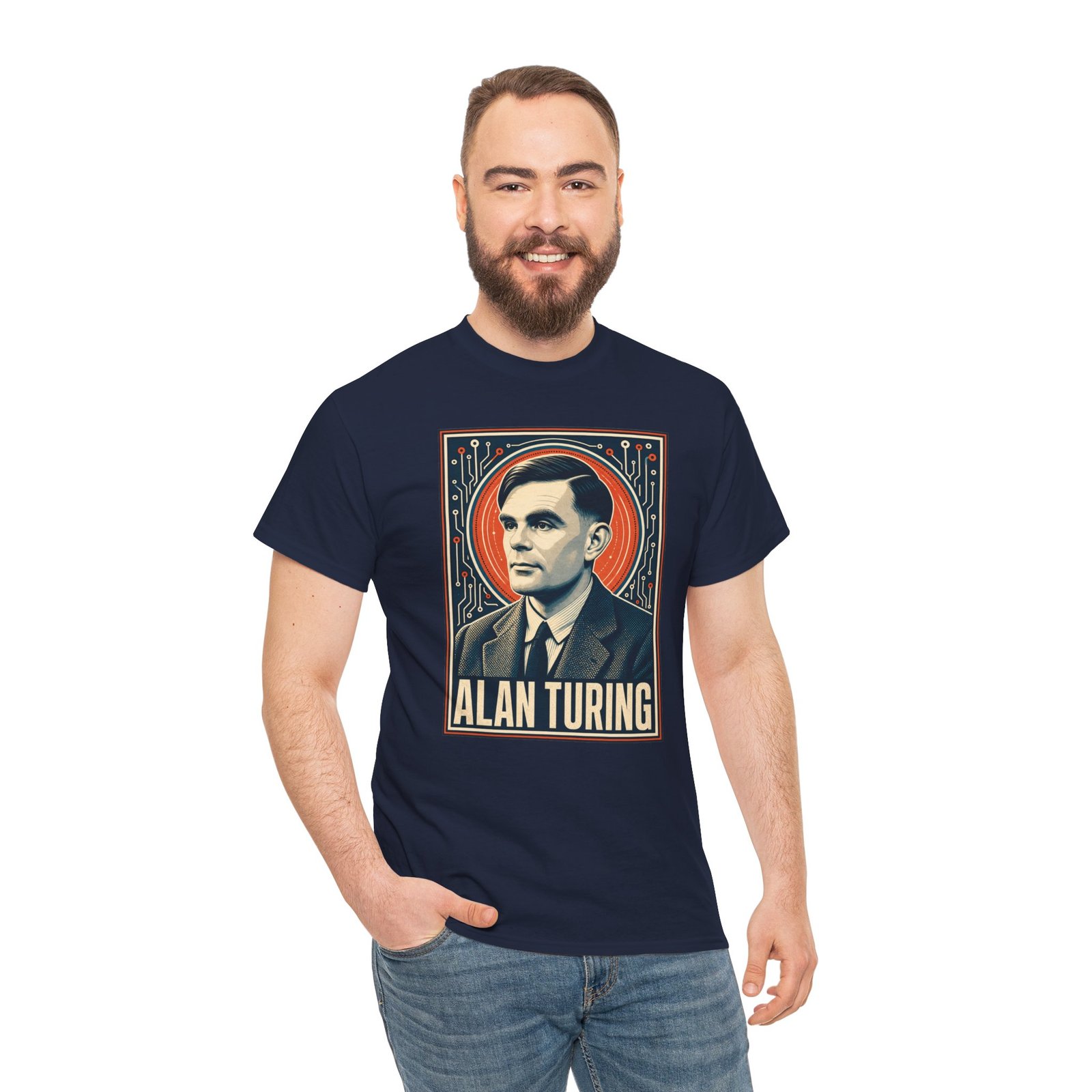 Alan Turing – Unisex T-Shirt – Codebreaker, Mathematician, Computing Pioneer - Image 4