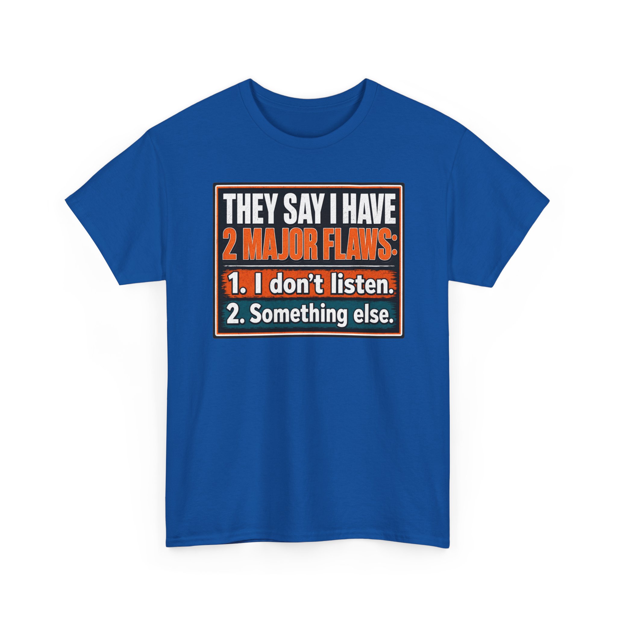 They Say I Have Two Major Flaws – Black Mug – Something About Listening - Image 17