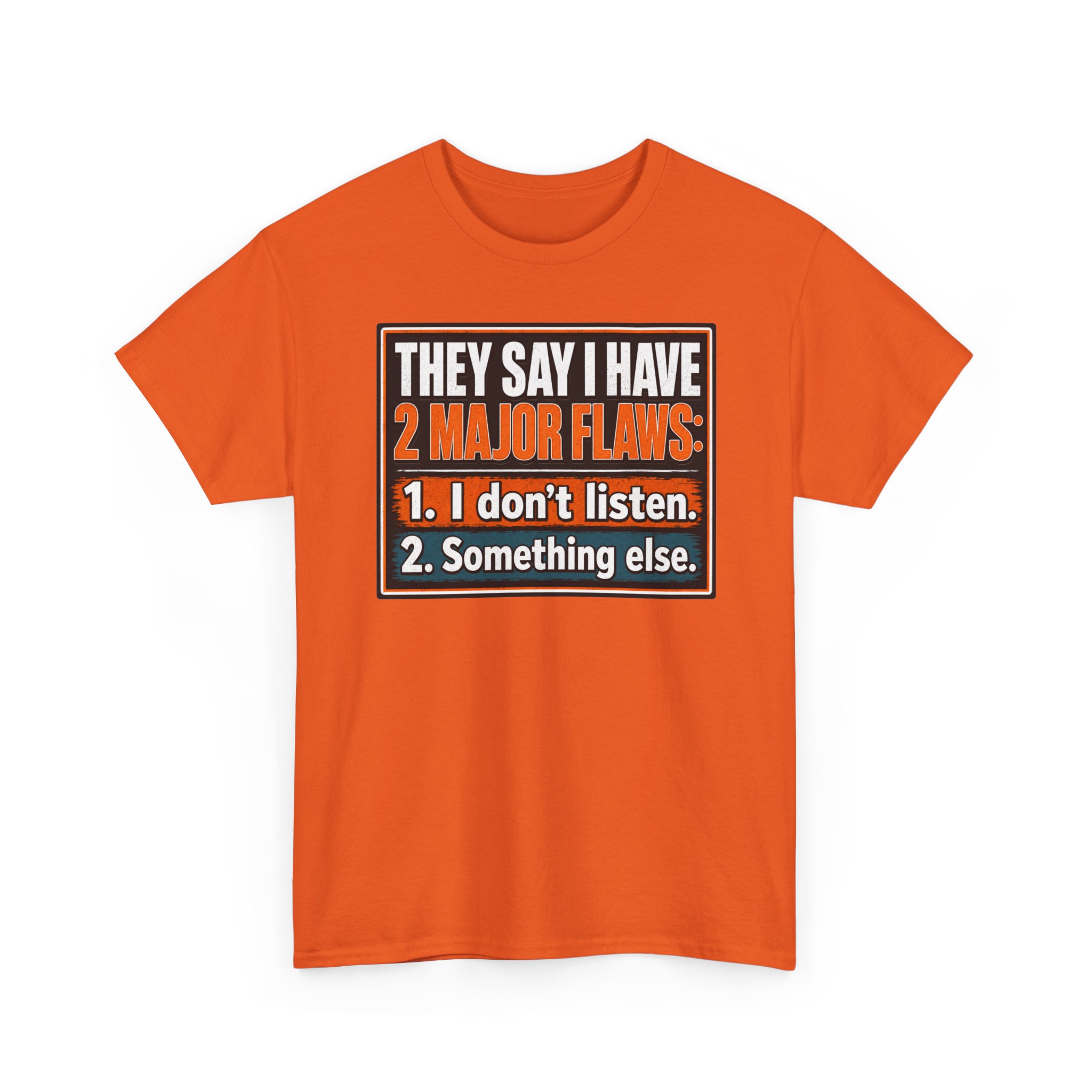 They Say I Have Two Major Flaws – Black Mug – Something About Listening - Image 10