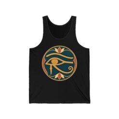 Eye of Horus - Unisex Jersey Tank Top – Ancient Symbol, Modern Comfort - Image 4