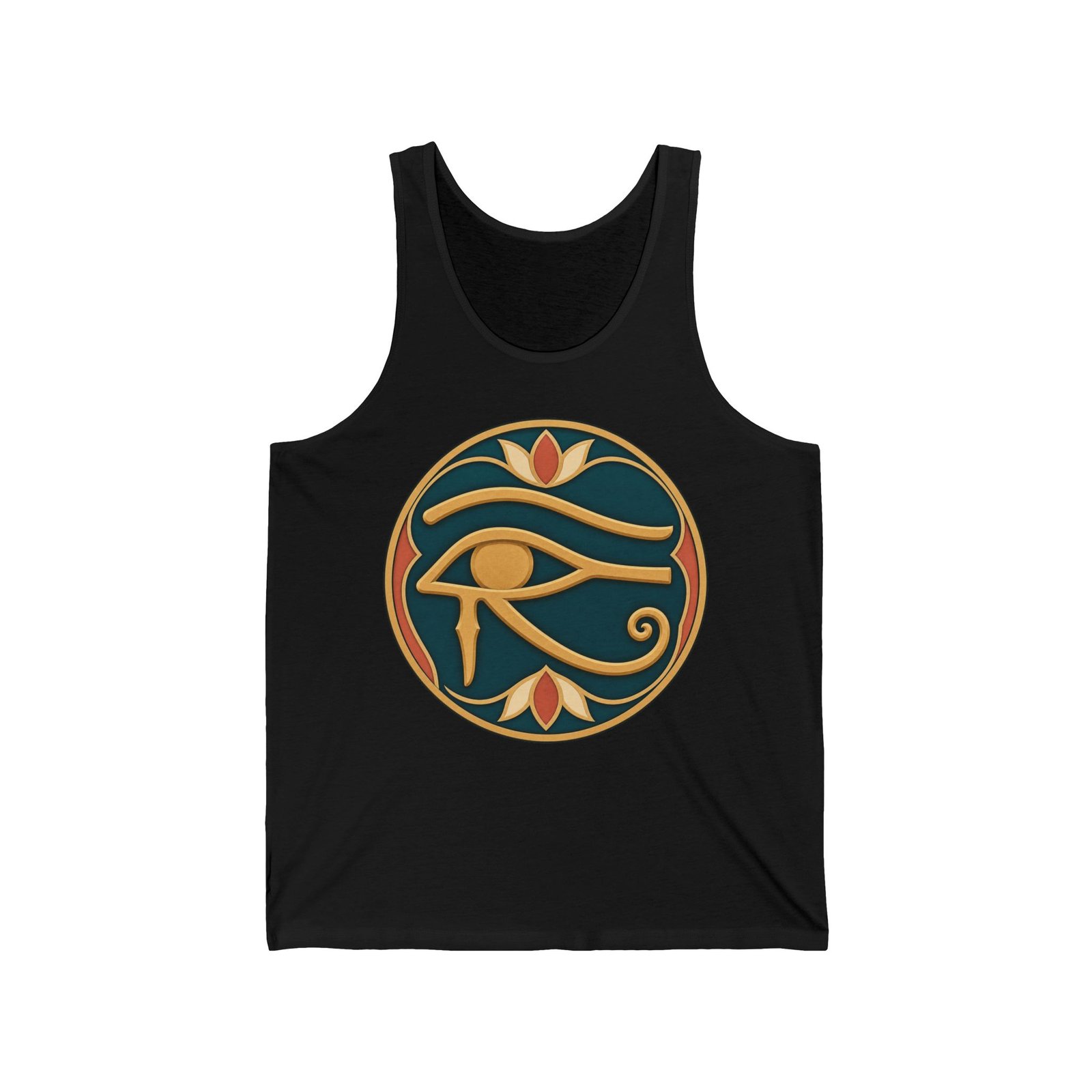 Eye of Horus - Unisex Jersey Tank Top – Ancient Symbol, Modern Comfort - Image 4