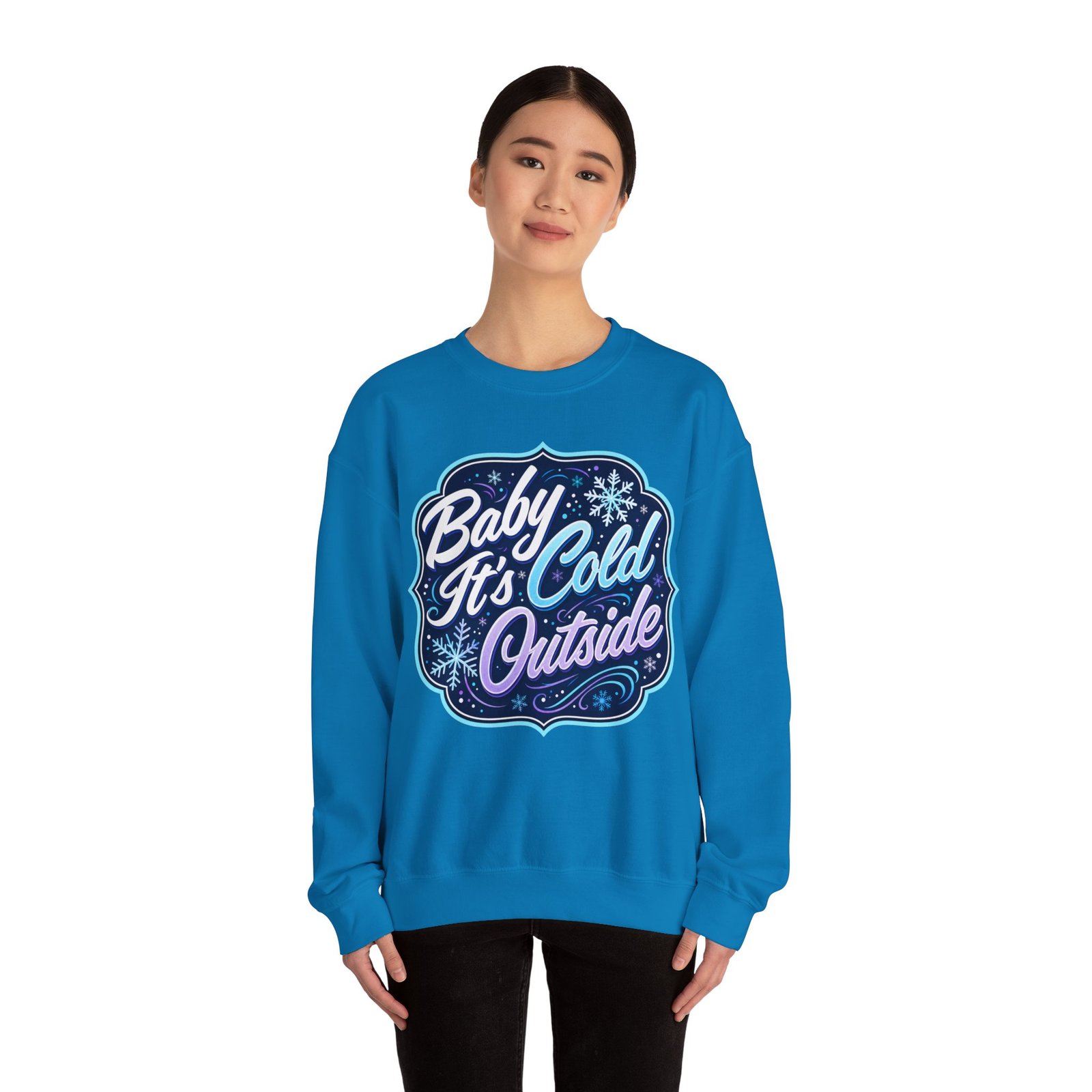 Baby It’s Cold Outside – Unisex Sweatshirt – Warm Style for Chilly Days - Image 3