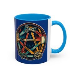 Rock Paper Scissors Lizard LLAP – Color Accent 11oz or 15oz Mug – Sip Long and Prosper - Image 13