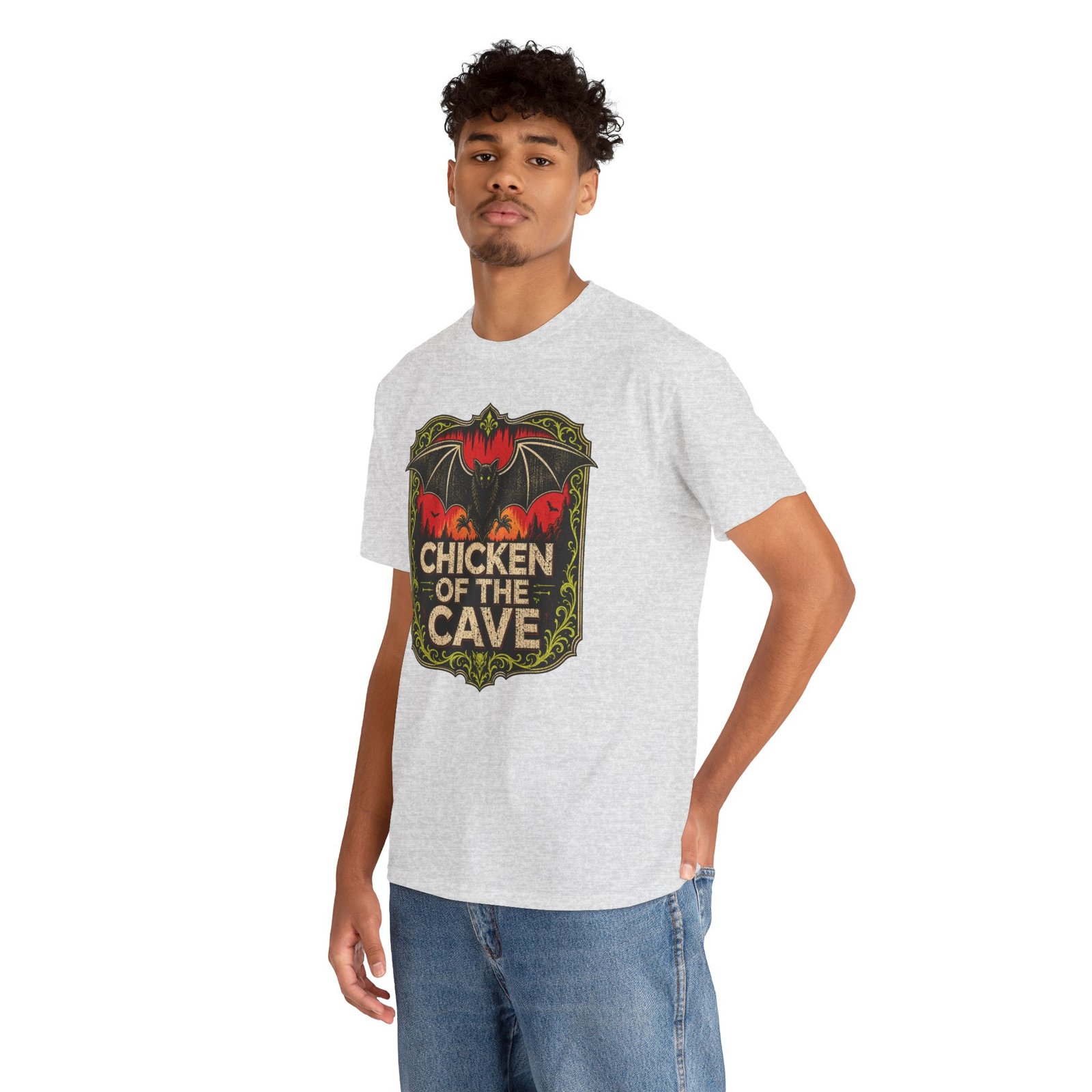 Chicken of the Cave – Unisex T-Shirt – Nature’s Original Night Chicken - Image 8