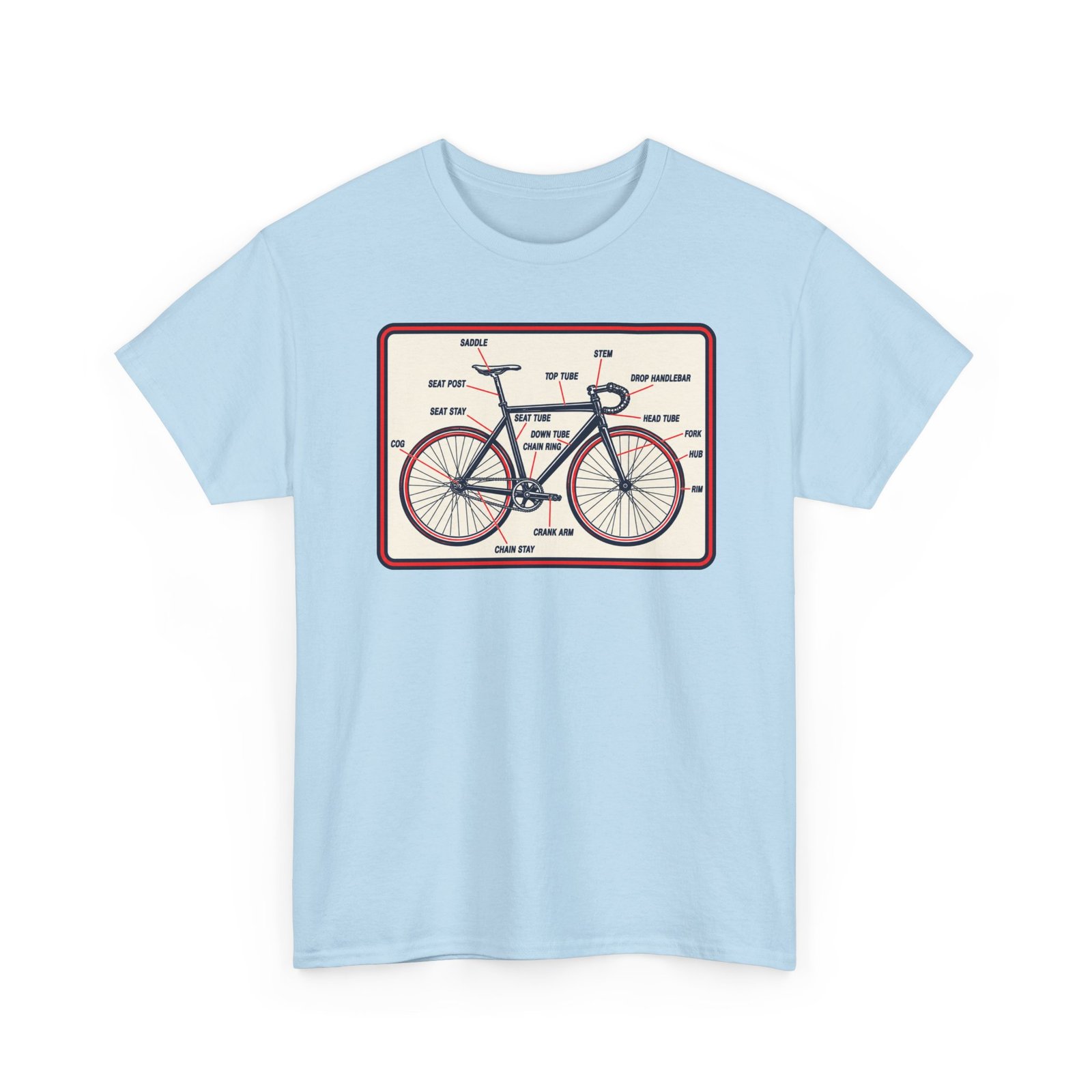 Know Your Bike – Unisex T-Shirt – Two-Wheeled Anatomy Lesson - Image 17