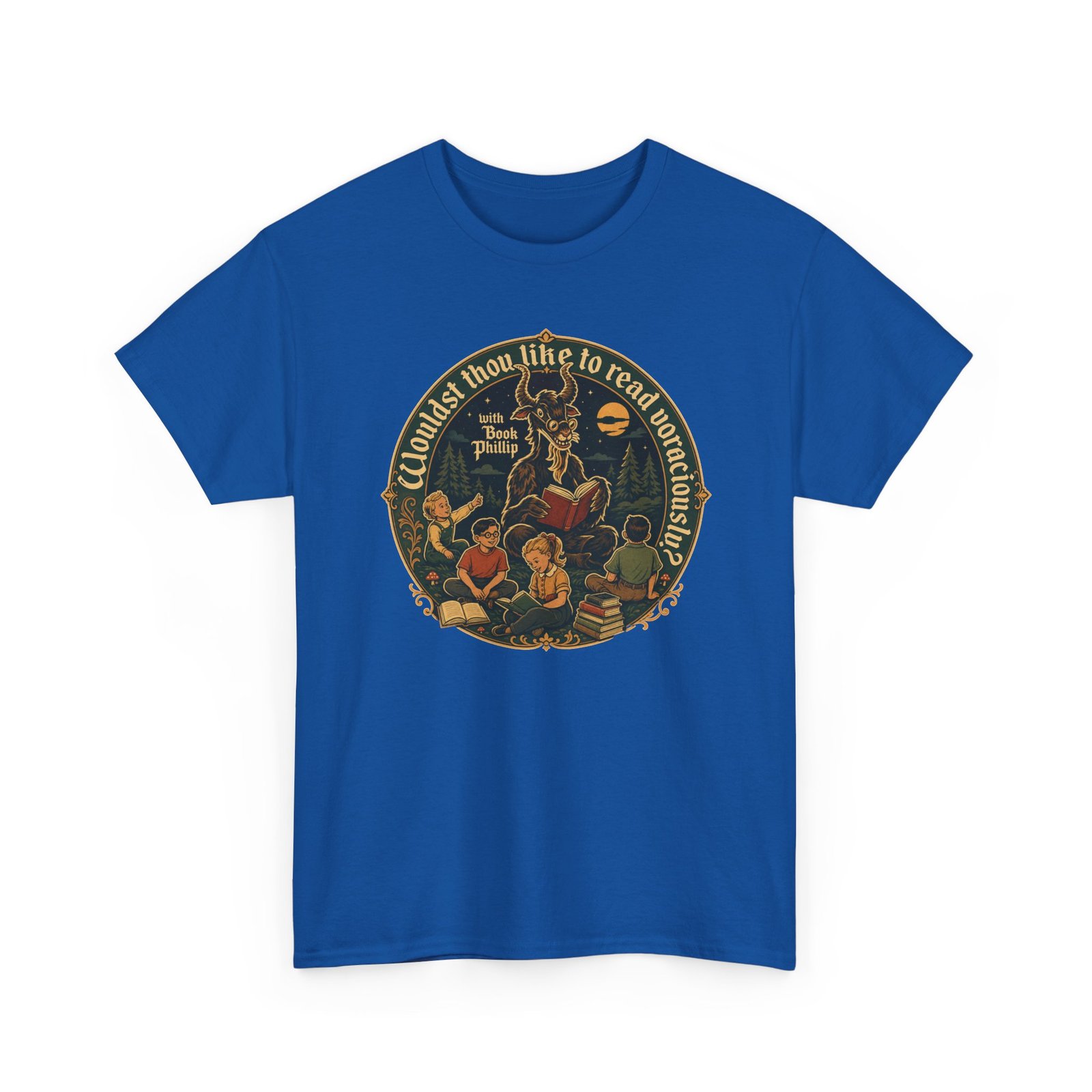Wouldst Thou Like to Read Voraciously with Book Philip? – Unisex T-Shirt – Folk Horror for Bookworms - Image 18