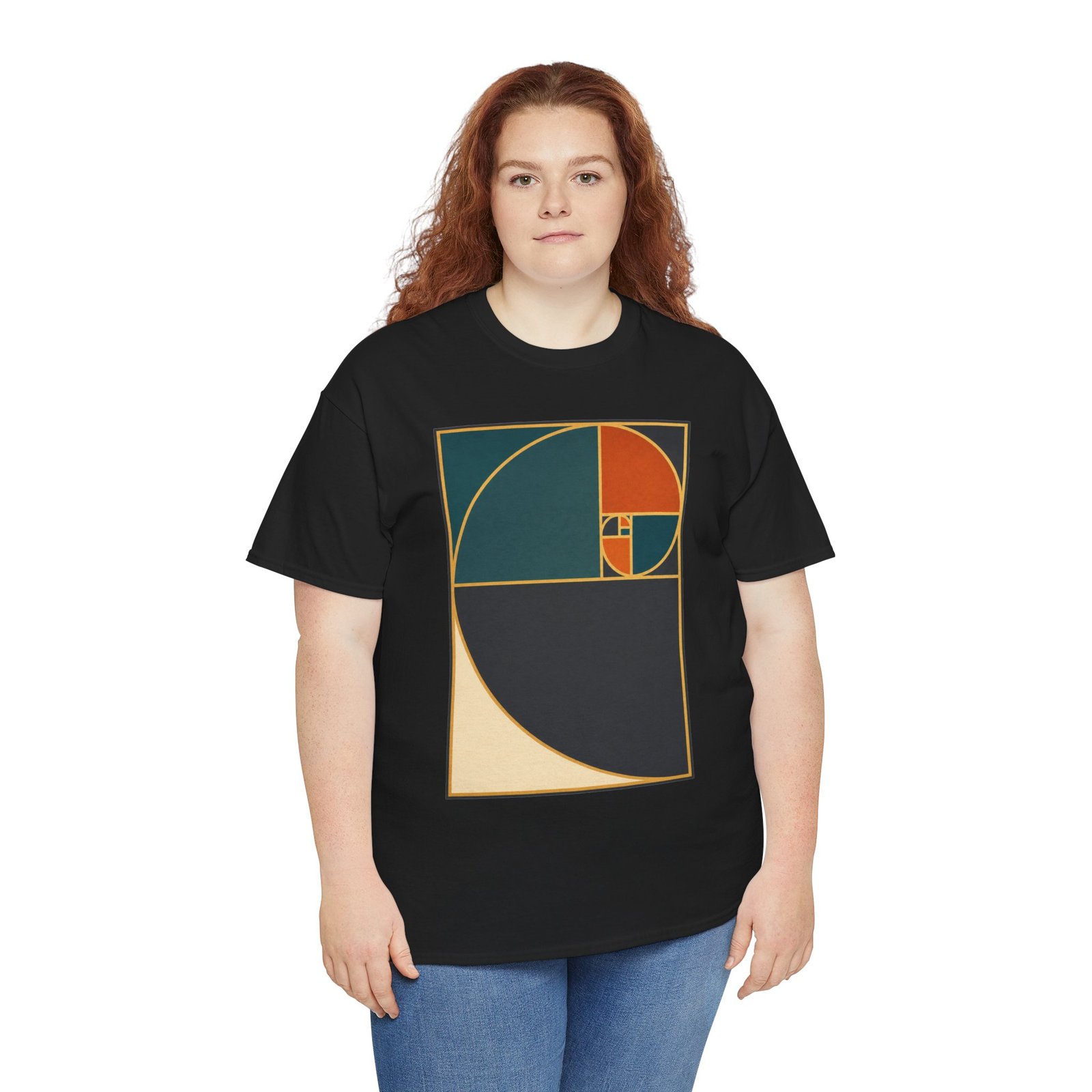 Golden Ratio Spiral – Unisex T-Shirt – Where Mathematics Meets Art - Image 5