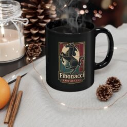 Fibonacci Horsepower - Black Mug – Precision Meets Speed - Image 3