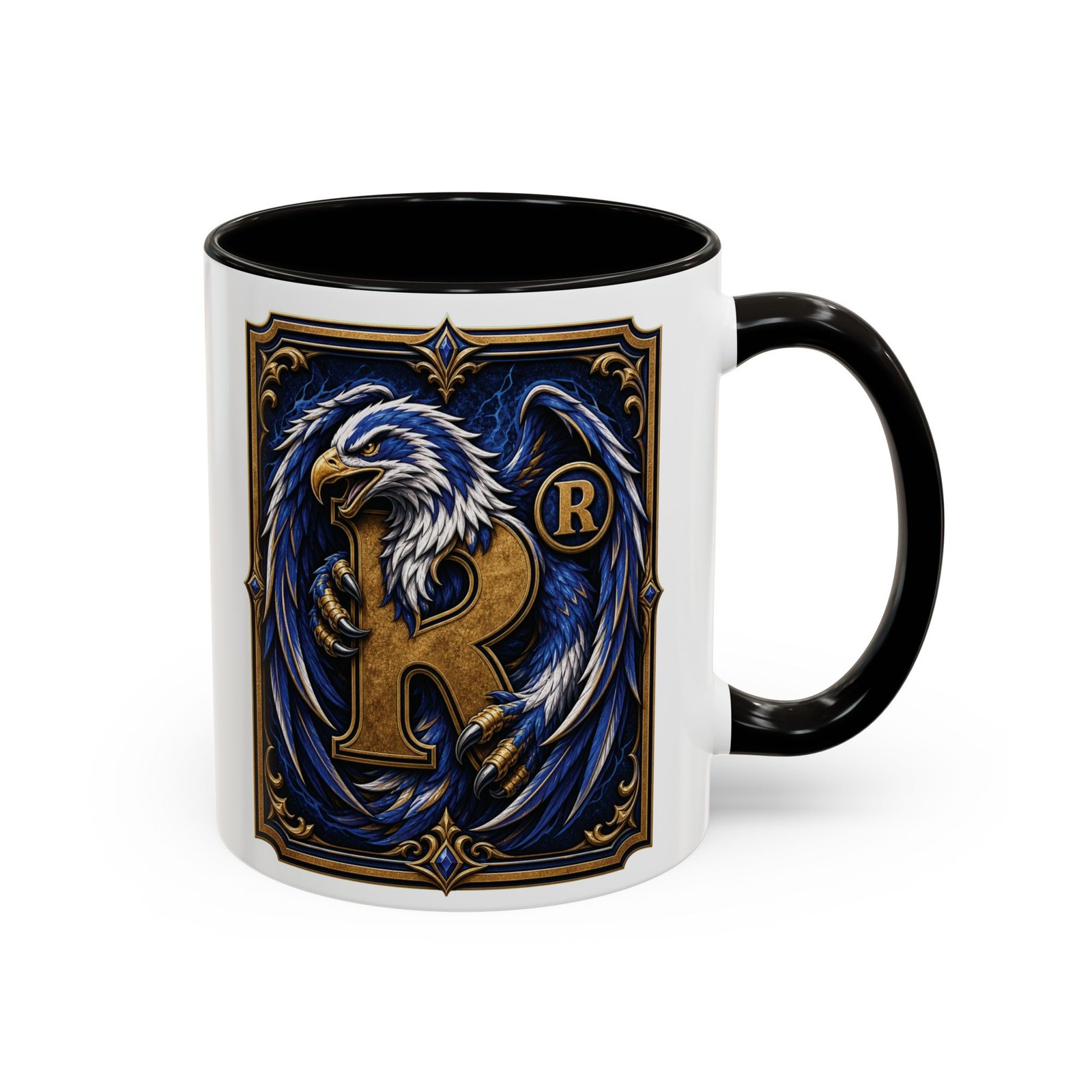House of Eagle – Accent Color Mug – Wizarding School Wisdom in Every Sip - Image 2