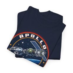 Apollo–Soyuz Test Project 1975 – Unisex T-Shirt – The Handshake in Space - Image 3