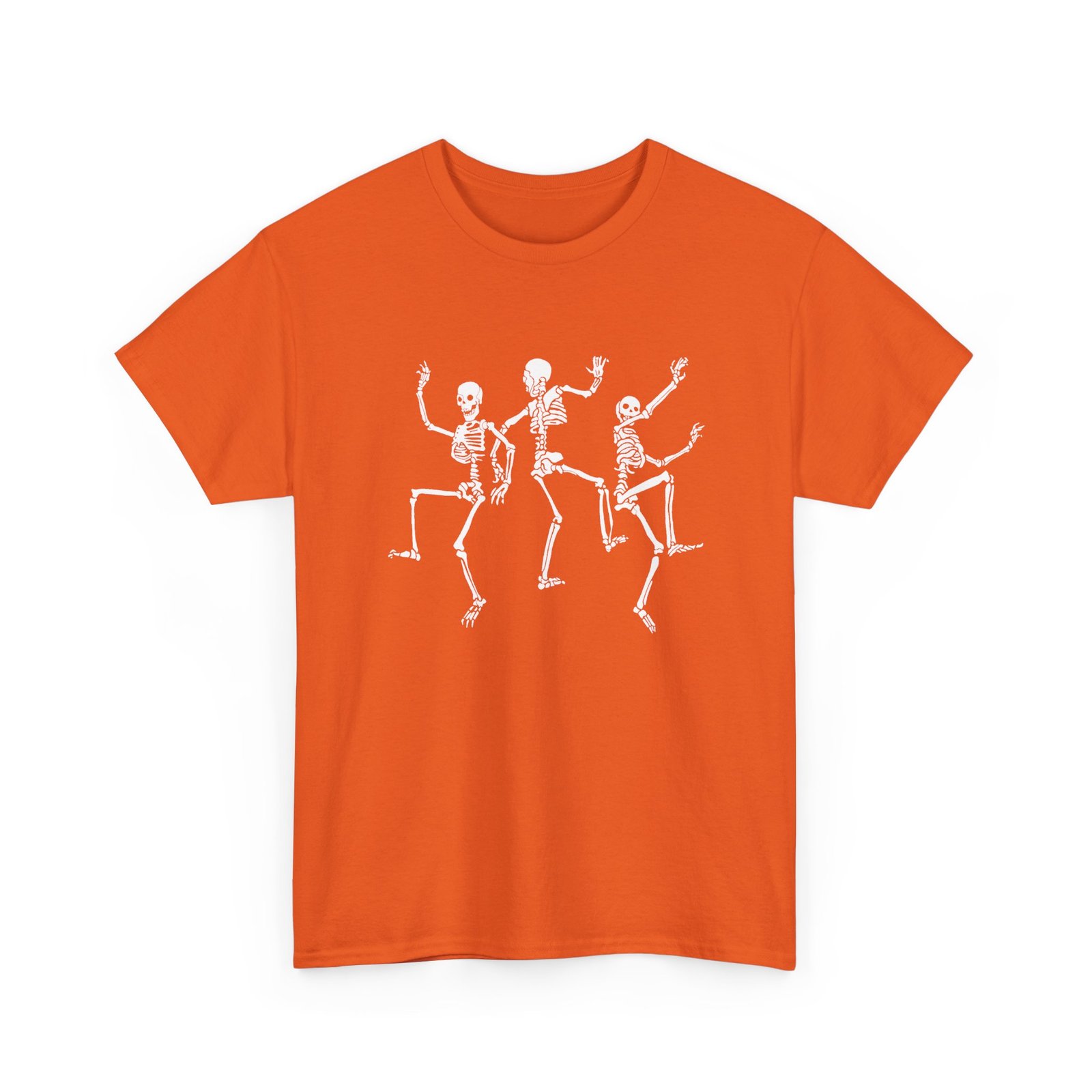 Dancing Skeletons - Unisex T-Shirt – Funny Halloween Skeleton Dance - Image 12