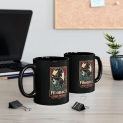 Fibonacci Horsepower - Black Mug – Precision Meets Speed - Image 4