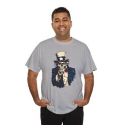 Zombie Uncle Sam - Unisex T-Shirt – He Wants Your Brains! - Image 5