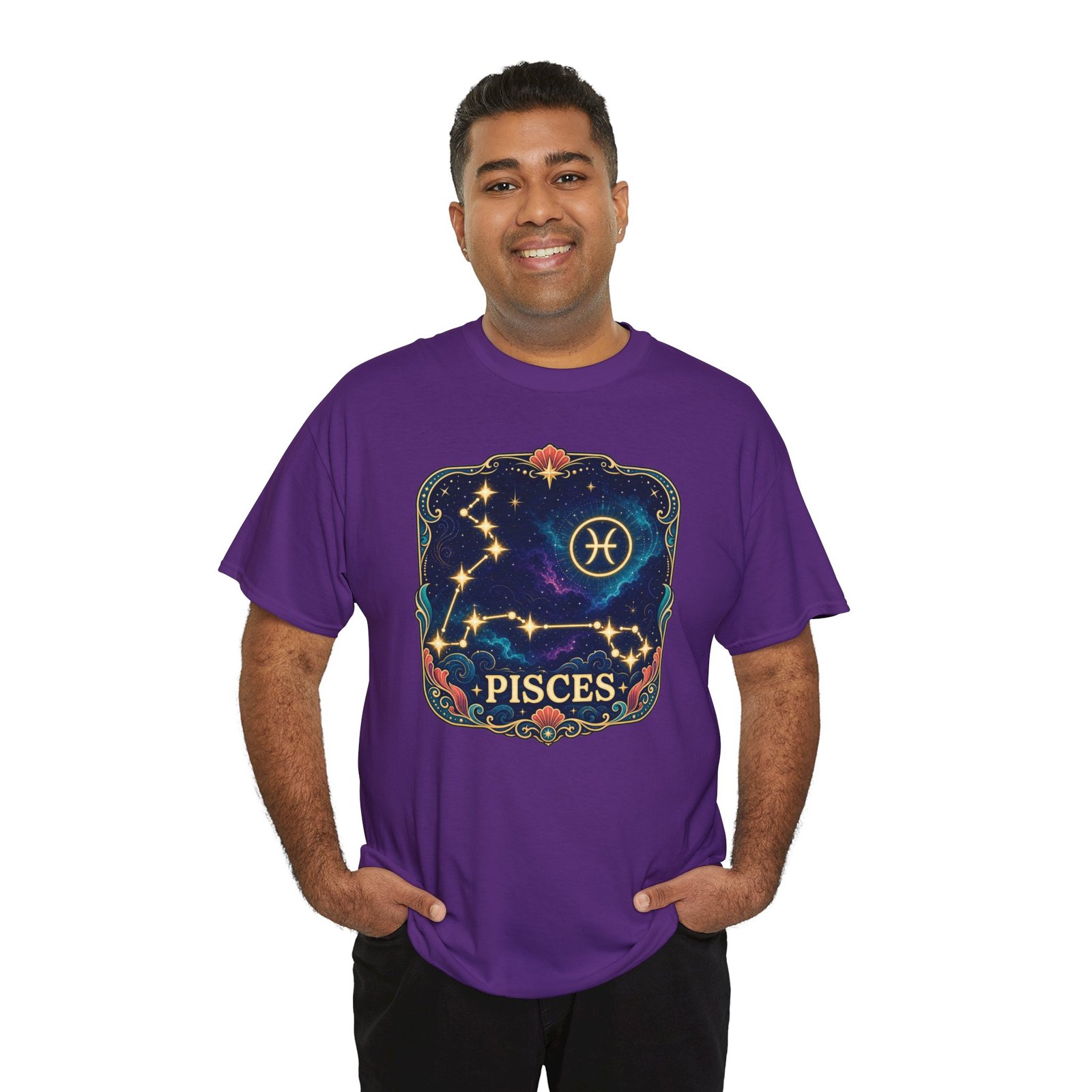Pisces Constellation - Unisex T-Shirt – Go with the Flow - Image 10
