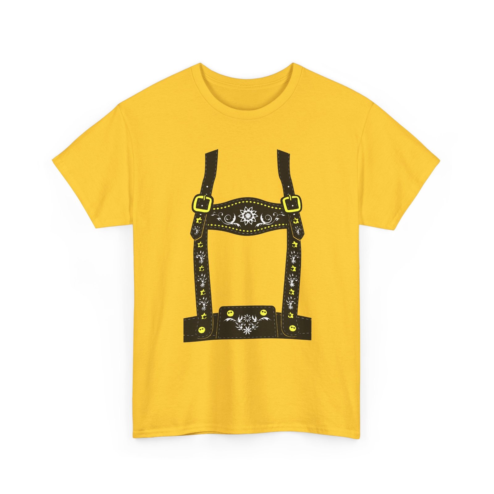 Lederhosen Costume - Unisex T-Shirt – Funny Oktoberfest Bavarian-Inspired Costume - Image 15