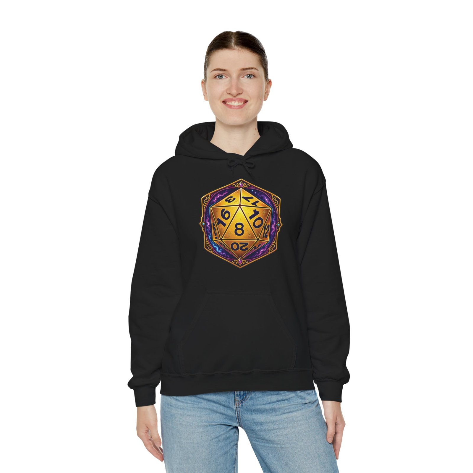 20-Sided Dice – Unisex Hoodie – Roll for Style - Image 9