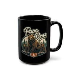 Papa Bear - Black Mug – Strong Brew for the Head of the Den - Image 6