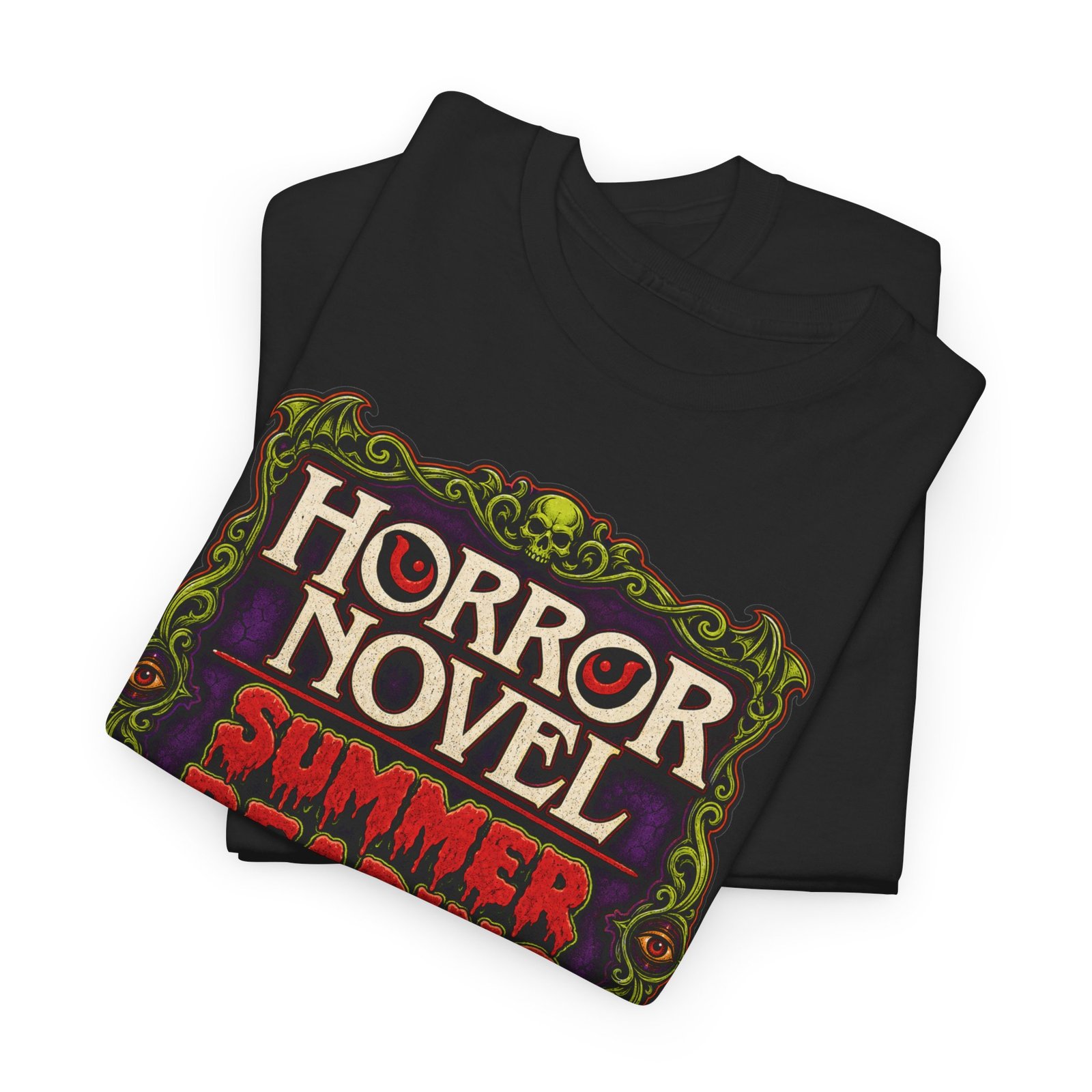 Horror Novel Summer Reading Club – Unisex T-Shirt – Gothic Book Lover - Image 2