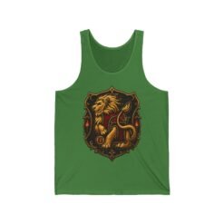 House of Lion – Unisex Jersey Tank Top – Cool Wizarding School Style for Brave Hearts - Image 5